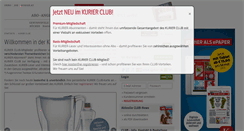 Desktop Screenshot of kurierclub.kurier.at